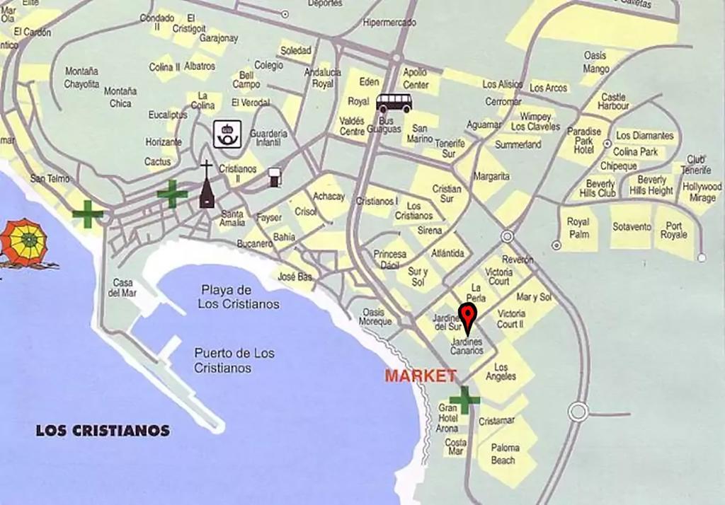 Jardin Canario Primera Linea De Playa Los Cristianos  Esterno foto